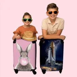 NoBoringSuitcases.com® Koffer - Ruimte - Spaceshuttle - Raket - Jongens - Past Binnen 55x40x20 Cm En 55x35x25 Cm - Handbagage - Trolley - Fotokoffer - Cabin Size - Print -Optimaal Reisopslag Winkel 1200x1200 223