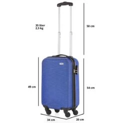 TravelZ Horizon Handbagagekoffer - 54cm Handbagage Trolley Met Gevoerde Binnenkant - Blauw -Optimaal Reisopslag Winkel 1200x1200 260