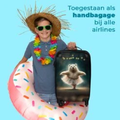 NoBoringSuitcases.com® Koffer - Beer - Rok - Ballet - Licht - Portret - Trolley Op Wieltjes - Reiskoffer - Past Binnen 55x40x20 Cm En 55x35x25 Cm - Handbagagekoffer - Fotokoffer -Optimaal Reisopslag Winkel 1200x1200 273