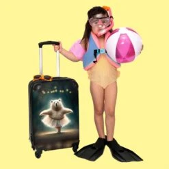 NoBoringSuitcases.com® Koffer - Beer - Rok - Ballet - Licht - Portret - Trolley Op Wieltjes - Reiskoffer - Past Binnen 55x40x20 Cm En 55x35x25 Cm - Handbagagekoffer - Fotokoffer -Optimaal Reisopslag Winkel 1200x1200 274