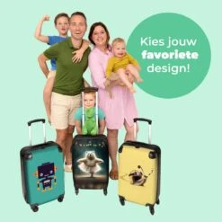 NoBoringSuitcases.com® Koffer - Beer - Rok - Ballet - Licht - Portret - Trolley Op Wieltjes - Reiskoffer - Past Binnen 55x40x20 Cm En 55x35x25 Cm - Handbagagekoffer - Fotokoffer -Optimaal Reisopslag Winkel 1200x1200 276