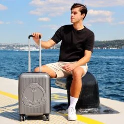 Biggdesign Ocean Handbagage Koffer - Reiskoffer - Grijs - Klein -Optimaal Reisopslag Winkel 1200x1200 297