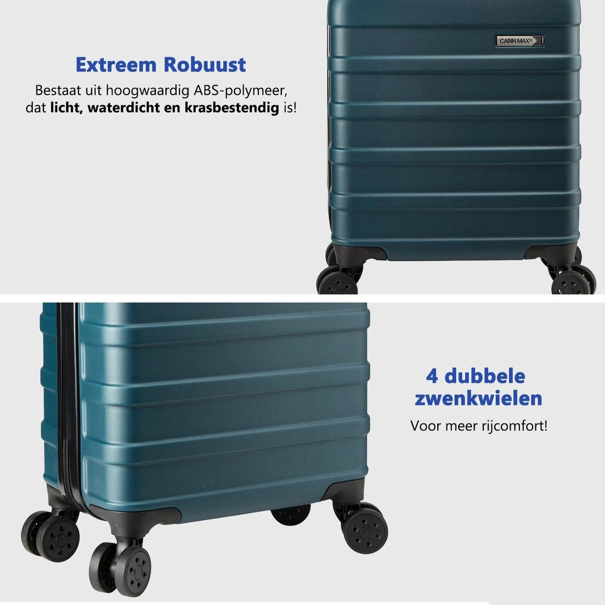 CabinMax Handbagage Koffer - Trolley 30L - Harde Reiskoffer - 45x36x20cm - Lichtgewicht - Groot Capaciteit - Endless Sea CabinMax Handbagage Koffer - Trolley 30L - Harde Reiskoffer - 45x36x20cm - Lichtgewicht - Groot Capaciteit - Endless Sea -Optimaal Reisopslag Winkel 1200x1200 379
