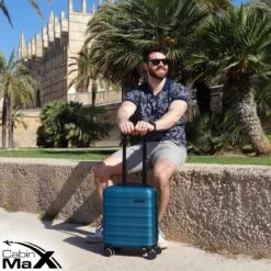 CabinMax Handbagage Koffer - Trolley 30L - Harde Reiskoffer - 45x36x20cm - Lichtgewicht - Groot Capaciteit - Endless Sea 10 CabinMax Handbagage Koffer - Trolley 30L - Harde Reiskoffer - 45x36x20cm - Lichtgewicht - Groot Capaciteit - Endless Sea -Optimaal Reisopslag Winkel 1200x1200 380