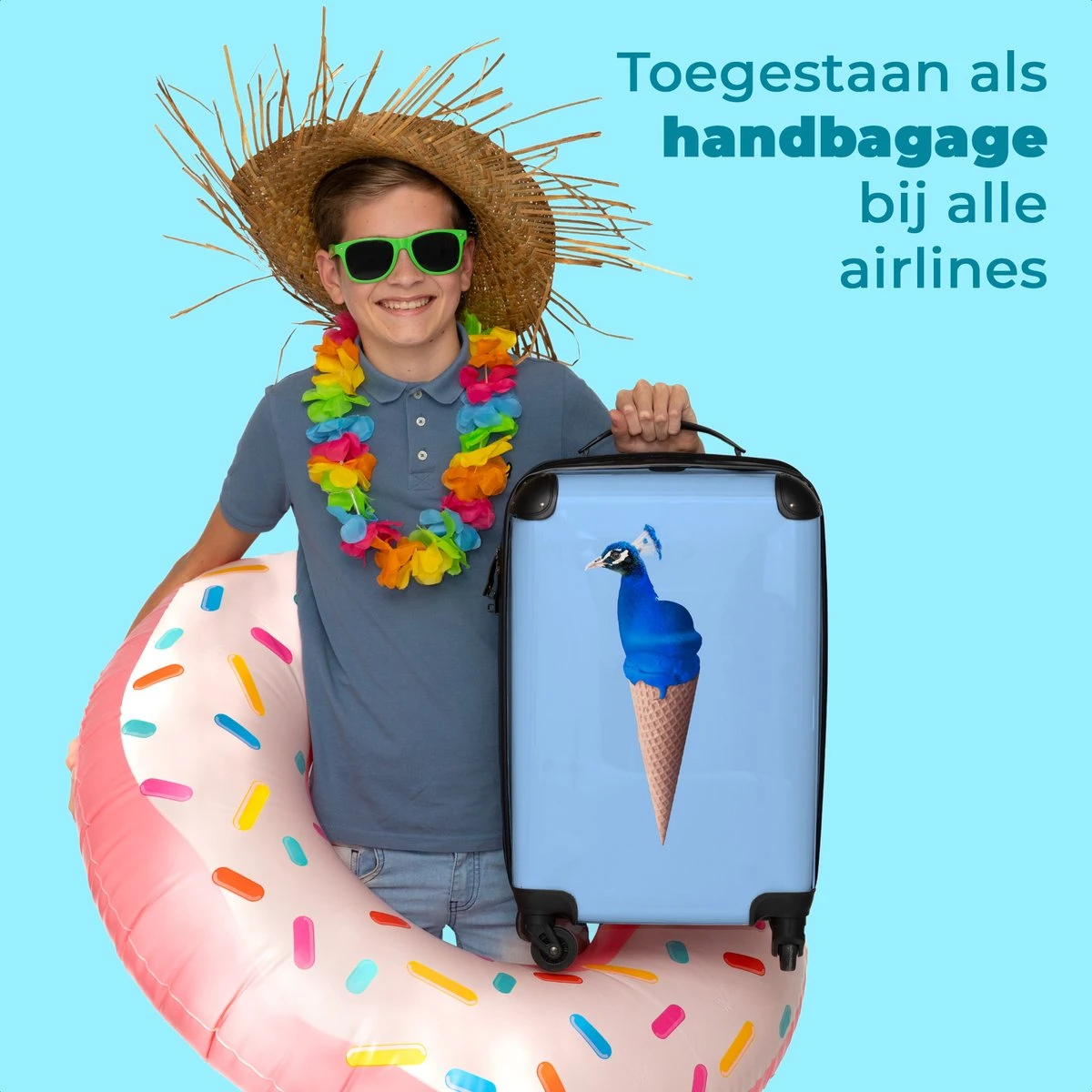 NoBoringSuitcases.com® Koffer - Reiskoffer met wielen - Pauw - IJshoorntjes - Blauw - IJs - Vogel - Handbagage trolley - Past binnen 55x40x20 cm en 55x35x25 cm - Fotokoffer NoBoringSuitcases.com® Koffer - Reiskoffer Met Wielen - Pauw - IJshoorntjes - Blauw - IJs - Vogel - Handbagage Trolley - Past Binnen 55x40x20 Cm En 55x35x25 Cm - Fotokoffer -Optimaal Reisopslag Winkel 1200x1200 463
