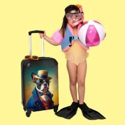 NoBoringSuitcases.com® Koffer - Hond - Kleding - Accessoires - Verf - Portret - Kinderen - Reiskoffer Met Wielen - Kinderkoffer - Fotokoffer - Past Binnen 55x40x20 Cm En 55x35x25 Cm - Trolley Handbagage Lichtgewicht -Optimaal Reisopslag Winkel 1200x1200 483