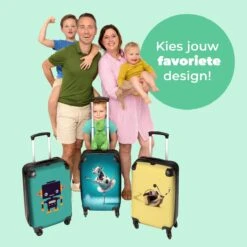 NoBoringSuitcases.com® Koffer - Koe - Ballet - Rok - Portret - Dieren - Trolley Op Wieltjes - Handbagagekoffer - Past Binnen 55x40x20 Cm En 55x35x25 Cm - Reiskoffer -Optimaal Reisopslag Winkel 1200x1200 515