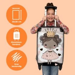 NoBoringSuitcases.com® Kinderkoffer - Trolley Op Wieltjes - Prinses - Hartjes - Kroon - Roze - Meisjes - Koffer Meisje - Past Binnen 55x40x20 Cm En 55x35x25 Cm - Reiskoffer - Fotokoffer 4 NoBoringSuitcases.com® Kinderkoffer - Trolley Op Wieltjes - Prinses - Hartjes - Kroon - Roze - Meisjes - Koffer Meisje - Past Binnen 55x40x20 Cm En 55x35x25 Cm - Reiskoffer - Fotokoffer -Optimaal Reisopslag Winkel 1200x1200 523