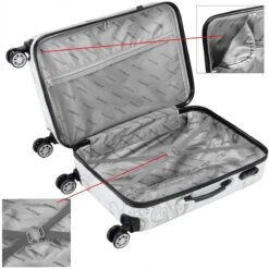 Monzana Hardcase Koffer Vlinder XL - Polycarbonaat 89L 75x49x29cm -Optimaal Reisopslag Winkel 1200x1200 55