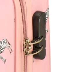 Princess Traveller Trendy Animal Collection - Handbagage Koffer - Zebra - Roze - 56cm -Optimaal Reisopslag Winkel 1200x1200 556
