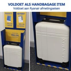 CabinMax Velocity Handbagage Koffer - Uitbreidbaar Trolley 44L - Harde Reiskoffer - 55x40x20/25 Cm - Lichtgewicht - Groot Capaciteit - Zwart -Optimaal Reisopslag Winkel 1200x1200 562
