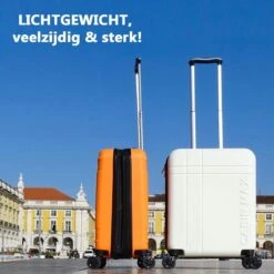 CabinMax Velocity Handbagage Koffer - Uitbreidbaar Trolley 44L - Harde Reiskoffer - 55x40x20/25 Cm - Lichtgewicht - Groot Capaciteit - Zwart -Optimaal Reisopslag Winkel 1200x1200 563