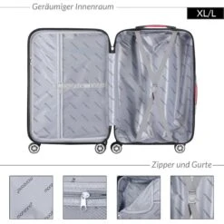 Monzana Exopack Hardcase Koffer Zwart 65x41x27cm -Optimaal Reisopslag Winkel 1200x1200 655