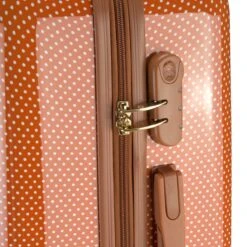 Princess Traveller Trendy Dots - Reiskoffer - Terra - M - 66cm -Optimaal Reisopslag Winkel 1200x1200 665