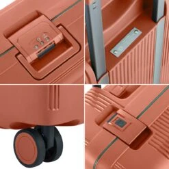 CarryOn Protector Luxe Grote Reiskoffer - Trolley 77cm Met TSA-klikslot - Ultrasterk - Terra -Optimaal Reisopslag Winkel 1200x1200 691