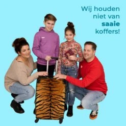 NoBoringSuitcases.com® Koffer Groot - Tijger - Wilde Dieren - Tijgerprint - Design - Trolley Koffer Met TSA-slot - Met Wielen - 90 Liter - Reiskoffer - 66 Cm -Optimaal Reisopslag Winkel 1200x1200 701