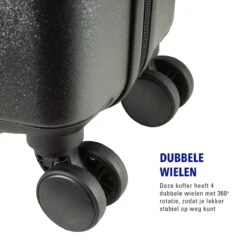 Princess Traveller Harlem - Reiskoffer - Zwart - L - 76cm -Optimaal Reisopslag Winkel 1200x1200 774