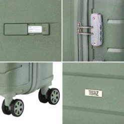 TravelZ Big Bars Reiskoffer 78 Cm Met Dubbele Wielen - Trolley Koffer Met TSA-slot - Olijf -Optimaal Reisopslag Winkel 1200x1200 826
