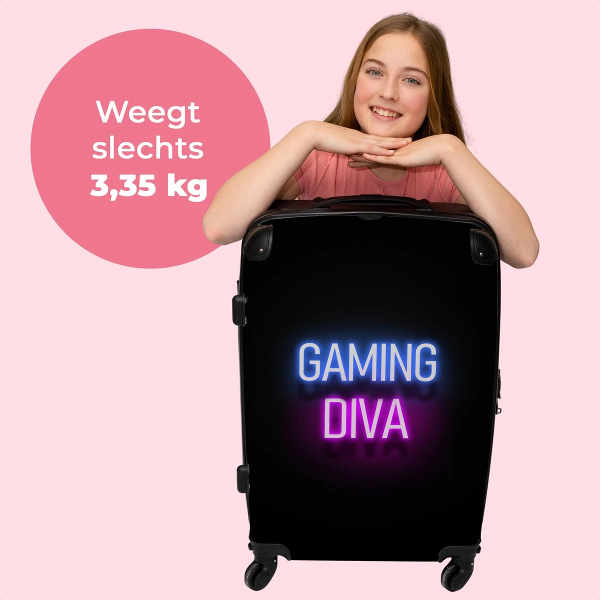 NoBoringSuitcases.com® Koffer groot - Gaming - Quotes - Neon - Gaming diva - Vrouwen - Trolley koffer met TSA-slot - Met wielen - 90 liter - Reiskoffer - 66 cm NoBoringSuitcases.com® Koffer Groot - Gaming - Quotes - Neon - Gaming Diva - Vrouwen - Trolley Koffer Met TSA-slot - Met Wielen - 90 Liter - Reiskoffer - 66 Cm -Optimaal Reisopslag Winkel 1200x1200 890