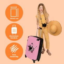 NoBoringSuitcases.com® Koffer Groot - Slak - Roze - Meisjes - Racen - Trolley Koffer Met TSA-slot - Met Wielen - 90 Liter - Reiskoffer - 66 Cm 4 NoBoringSuitcases.com® Koffer Groot - Slak - Roze - Meisjes - Racen - Trolley Koffer Met TSA-slot - Met Wielen - 90 Liter - Reiskoffer - 66 Cm -Optimaal Reisopslag Winkel 1200x1200 905