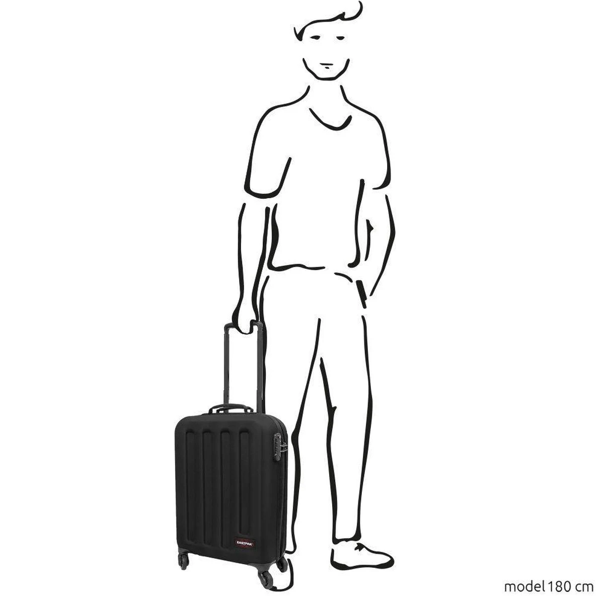 Eastpak TRANZSHELL S Reiskoffer (54 x 39 x 20 cm) - Black Eastpak TRANZSHELL S Reiskoffer (54 X 39 X 20 Cm) - Black -Optimaal Reisopslag Winkel 1200x1200 94