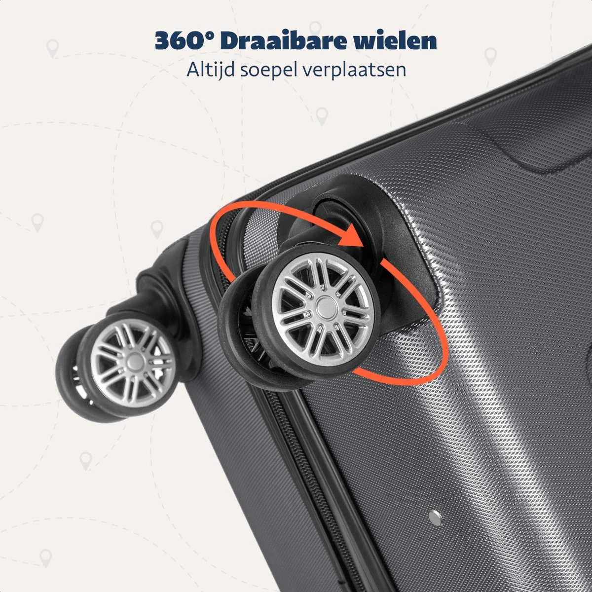 TRVLMORE Kofferset - 3 Delig - 38L (handbagage) + 70L + 110L - Donkergrijs TRVLMORE Kofferset - 3 Delig - 38L (handbagage) + 70L + 110L - Donkergrijs -Optimaal Reisopslag Winkel 1200x1200 953