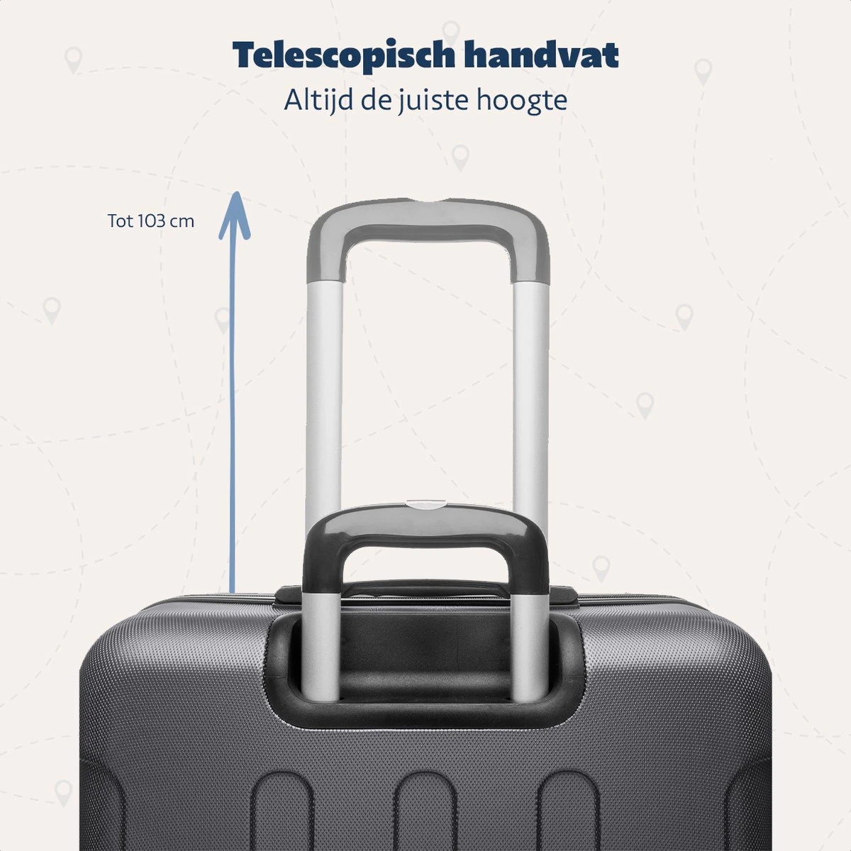 TRVLMORE Kofferset - 3 Delig - 38L (handbagage) + 70L + 110L - Donkergrijs TRVLMORE Kofferset - 3 Delig - 38L (handbagage) + 70L + 110L - Donkergrijs -Optimaal Reisopslag Winkel 1200x1200 954