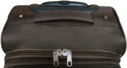 Stoffen Handbagage Koffer 51cm 4 Wielen Trolley - Bruin -Optimaal Reisopslag Winkel 1200x649