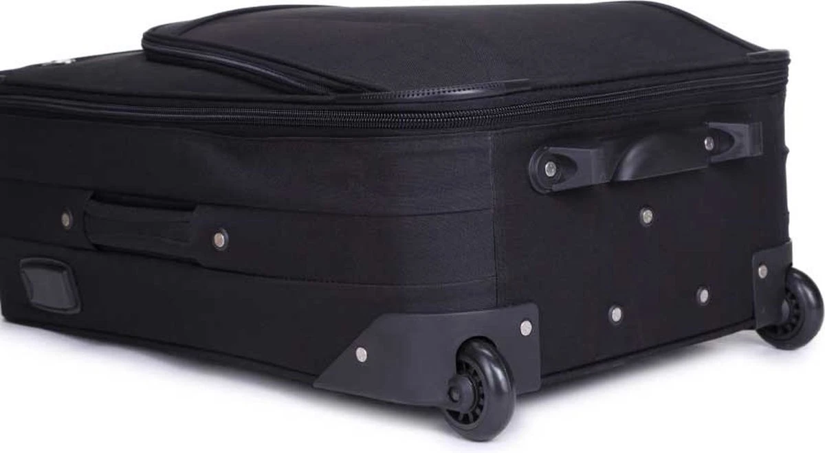 Decent Basic-Line Large Trolley 73 cm - Zwart Decent Basic-Line Large Trolley 73 Cm - Zwart -Optimaal Reisopslag Winkel