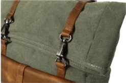 MORGNTAU - Ukiyo - Rugzak - Backpack - Groen - Canvas - Leer -Optimaal Reisopslag Winkel 1200x794