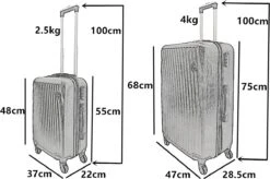 SB - Travelbags Kofferset - 2 Delige -Zwart - 75cm/55cm -Optimaal Reisopslag Winkel 1200x797 2