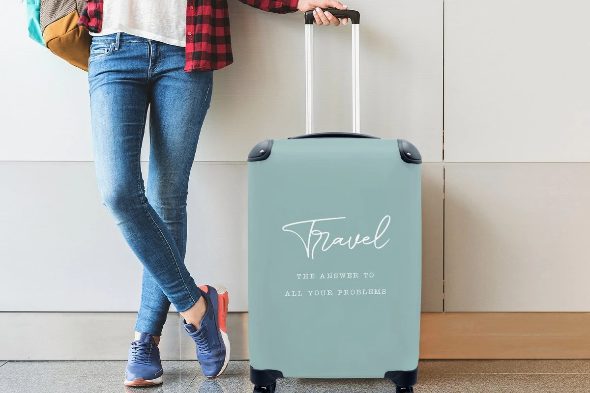 MuchoWow® Koffer - Spreuken - Quotes - The answer to all your problems - Travel - Reizen - Past binnen 55x40x20 cm en 55x35x25 cm - Handbagage - Trolley - Fotokoffer - Cabin Size - Print MuchoWow® Koffer - Spreuken - Quotes - The Answer To All Your Problems - Travel - Reizen - Past Binnen 55x40x20 Cm En 55x35x25 Cm - Handbagage - Trolley - Fotokoffer - Cabin Size - Print -Optimaal Reisopslag Winkel 1200x800 16