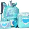 Eenhoorn Schooltas - Rugzak - Unicorn Rugtas 42 X 30 X 14 Cm- Kinderrugzak - Sequin- Luxe Giftset - Pailletten - Inclusief Tas + Etui - Turquoise - Voor Al Je Speelgoed En Schoolspullen -Optimaal Reisopslag Winkel 1200x813 10