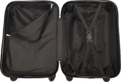 SB Travelbags Handbagage Koffer 55cm 4 Wielen Trolley - Zwart -Optimaal Reisopslag Winkel 1200x823 4