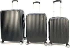 AATravel M Reiskoffer - Trolley ABS - Met Dubbele Wielen - 66 Cm - 73 Liter - Zwart -Optimaal Reisopslag Winkel 1200x828 1