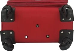 SB Travelbags Bagage Stoffen Koffer 75cm 4 Wielen Trolley - Rood -Optimaal Reisopslag Winkel 1200x837
