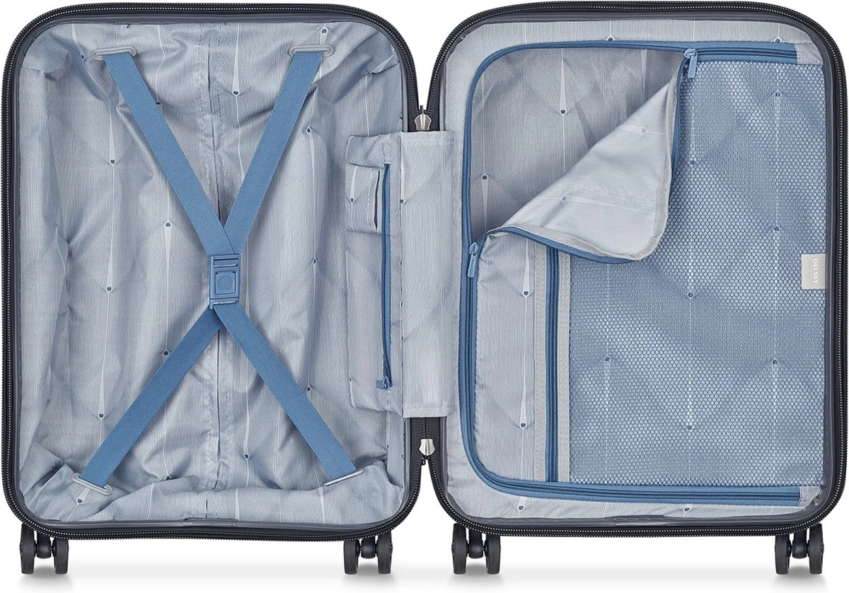 Delsey Handbagage harde koffer / Trolley / Reiskoffer - Freestyle - 55 cm - Grijs Delsey Handbagage Harde Koffer / Trolley / Reiskoffer - Freestyle - 55 Cm - Grijs -Optimaal Reisopslag Winkel