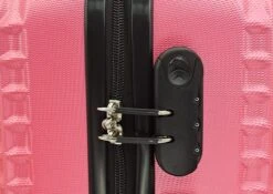 SB Travelbags Handbagage Koffer 55cm 4 Wielen Trolley - Roze -Optimaal Reisopslag Winkel 1200x848