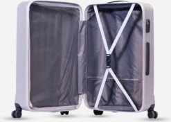 ©TROLLEYZ - Bali No.22 - Reiskoffer 69cm Met TSA Slot - Dubbele Wielen - 360° Spinners - 100% ABS - Reiskoffer In Metallic Grey 5 ©TROLLEYZ - Bali No.22 - Reiskoffer 69cm Met TSA Slot - Dubbele Wielen - 360° Spinners - 100% ABS - Reiskoffer In Metallic Grey -Optimaal Reisopslag Winkel 1200x857