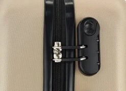 SB Travelbags Bagage Koffer 65cm 4 Wielen Trolley - Champagne -Optimaal Reisopslag Winkel 1200x868