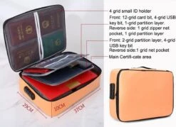 SONTRIX Brandwerende Koffer - Waterdicht - Brandwerend - Brandwerende Tas - Waterdichte Tas - Brandwerende Documententas - Tas - Handtas - Zwart -Optimaal Reisopslag Winkel 1200x869