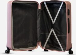 ©TROLLEYZ - Bali No.22 - Kofferset 2 Delig - 55cm+78cm Met TSA Slot - Dubbele Wielen - 360° Spinners - 100% ABS - Reiskoffers In Cosmopolitan Pink -Optimaal Reisopslag Winkel 1200x880 5