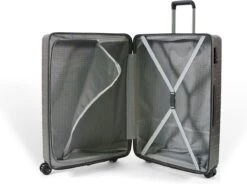 ©TROLLEYZ - Amsterdam No.9 - Reiskoffer 78cm Met TSA Slot - Dubbele Wielen - 360° Spinners - 100% ABS - Reiskoffer In Cloudy Grey -Optimaal Reisopslag Winkel 1200x892 1