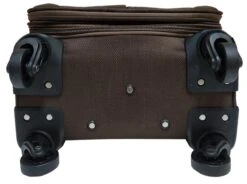 Stoffen Handbagage Koffer 51cm 4 Wielen Trolley - Bruin -Optimaal Reisopslag Winkel 1200x895 1