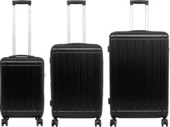 Travelsuitcase - Parma- Losse Reiskoffer - Polycarbonaat- Zwart - Hoogglans - Maat S / 42 Liter -Optimaal Reisopslag Winkel 1200x901 1