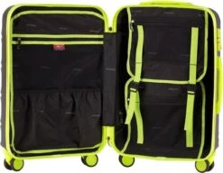 Decent Lumi Fix Handbagage Koffer - 55 Cm - Black/Lemon -Optimaal Reisopslag Winkel 1200x932