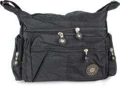 Starbag Reistas/ Schoudertas Crinkle-nylon Unisex Zwart -(1206-6)