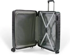 ©TROLLEYZ - Amsterdam No.9 - Reiskoffer 69cm Met TSA Slot - Dubbele Wielen - 360° Spinners - 100% ABS - Reiskoffer In Night Black -Optimaal Reisopslag Winkel 1200x946 4