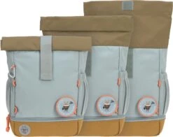 Lässig Mini Rolltop Rugzak - Nature Light Blue -Optimaal Reisopslag Winkel 1200x953 3