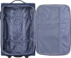 Travelbags Handbagage Zachte Koffer / Trolley / Reiskoffer - The Base - 55 Cm - Blauw -Optimaal Reisopslag Winkel 1200x977